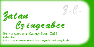 zalan czingraber business card
